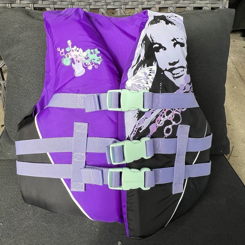 2007 Disney Hannah Montana Life Jacket Vest Youth 50-90 lbs Type III PFD Y2K